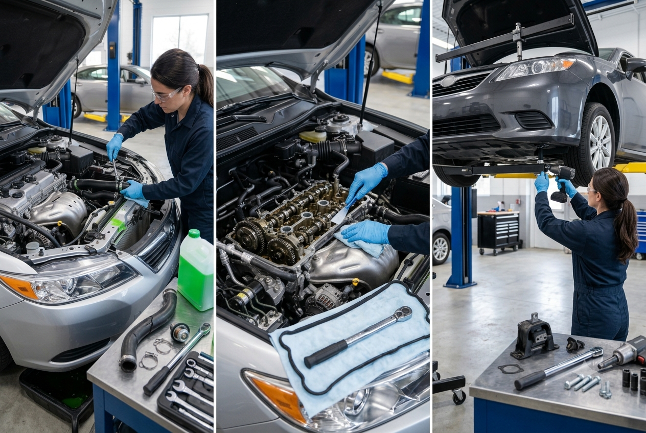 Engine Coolant Leak Repair