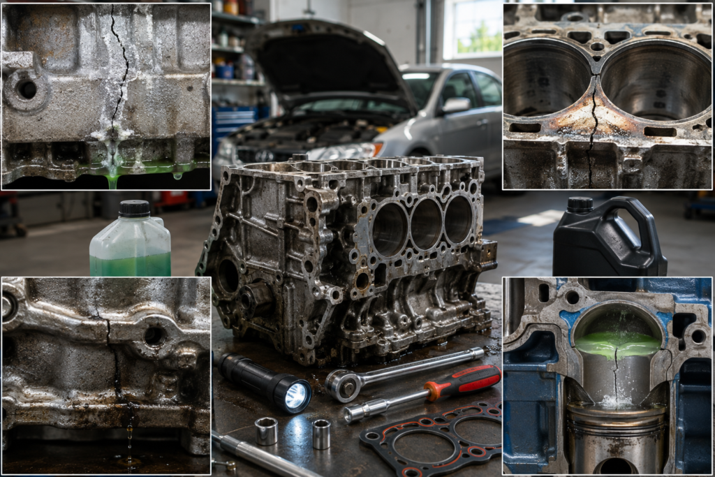 fixing cracked engine block