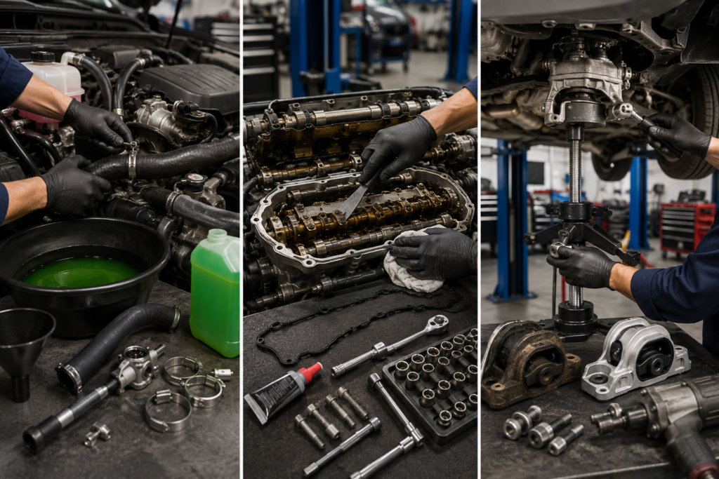 Engine Coolant Leak Repair