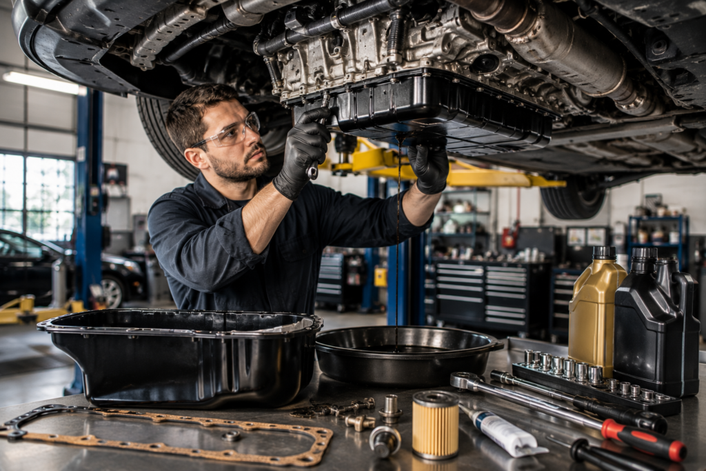 Engine Oil Leak Repair