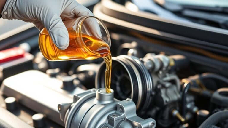 adding compressor oil easily