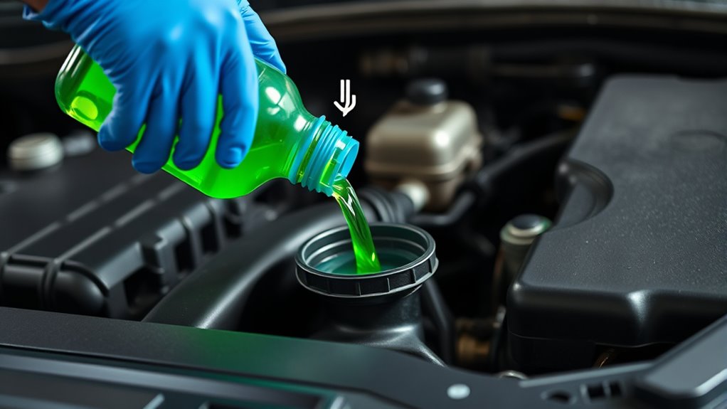 adding engine coolant properly