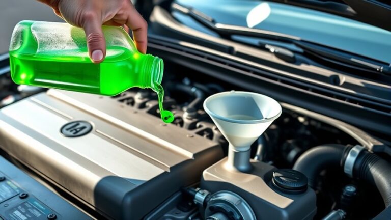 adding engine coolant step by step