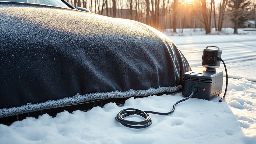 car engine winter heating