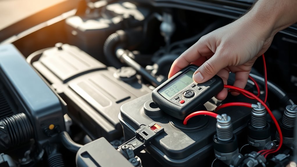 check battery fuel spark