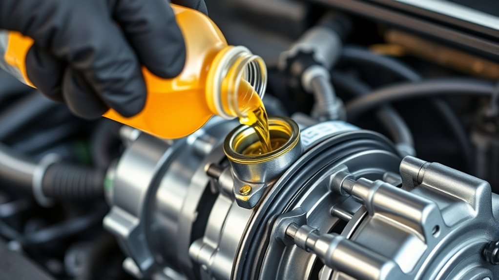 check compressor oil levels