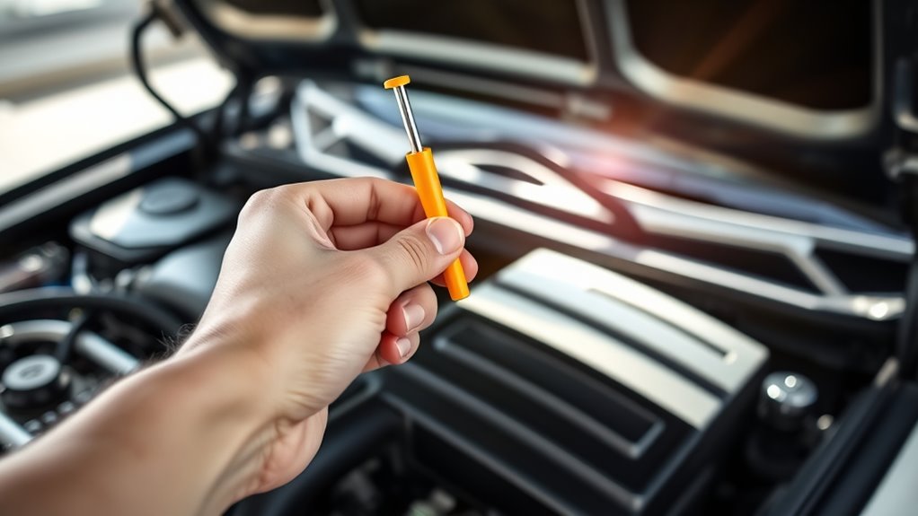 check engine oil level