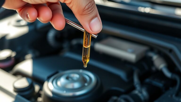 check engine oil levels