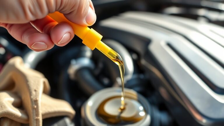 check oil level properly