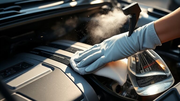 clean dust from engine
