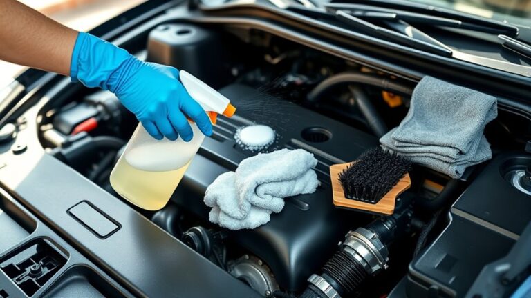 clean engine compartment easily