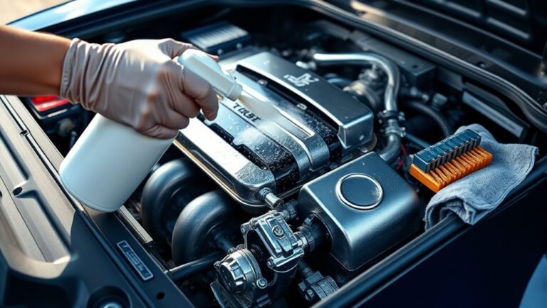 clean sports car engine