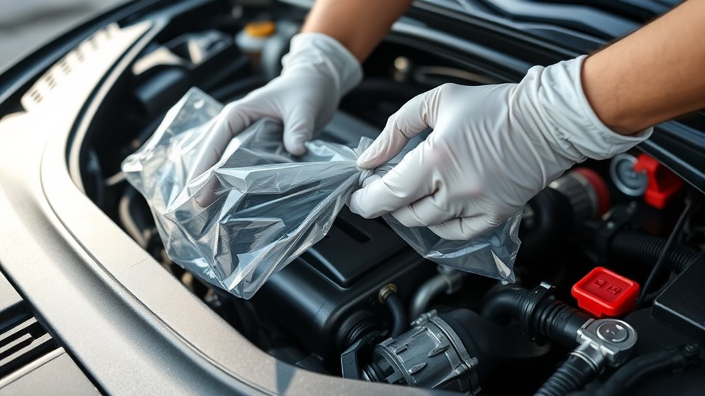 engine bay cleaning preparation