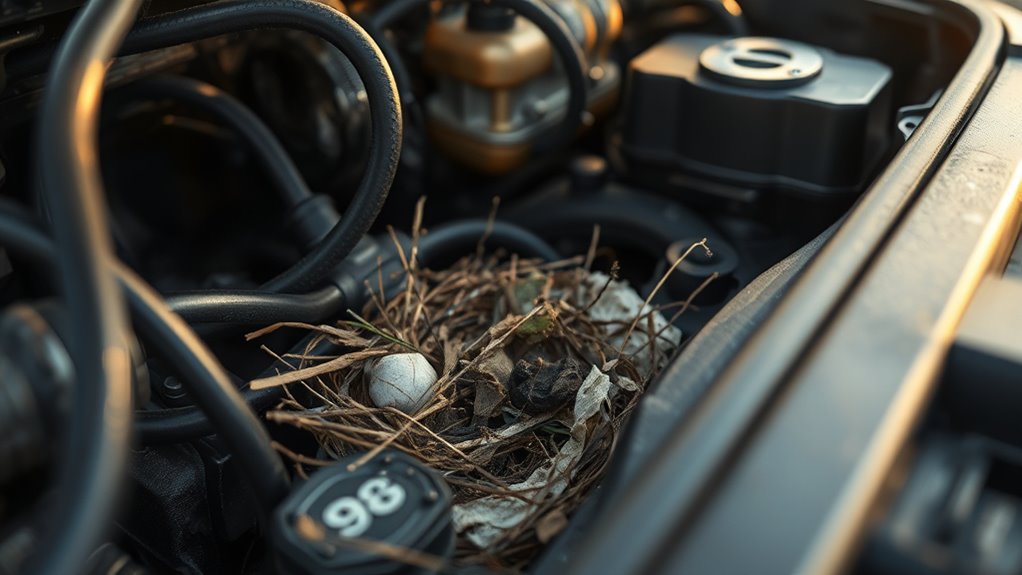 engine bays attract pack rats