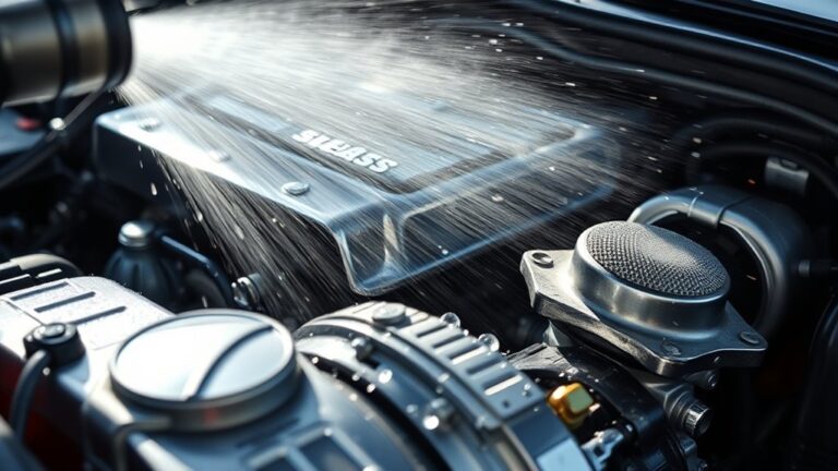 engine cleaning at carwash