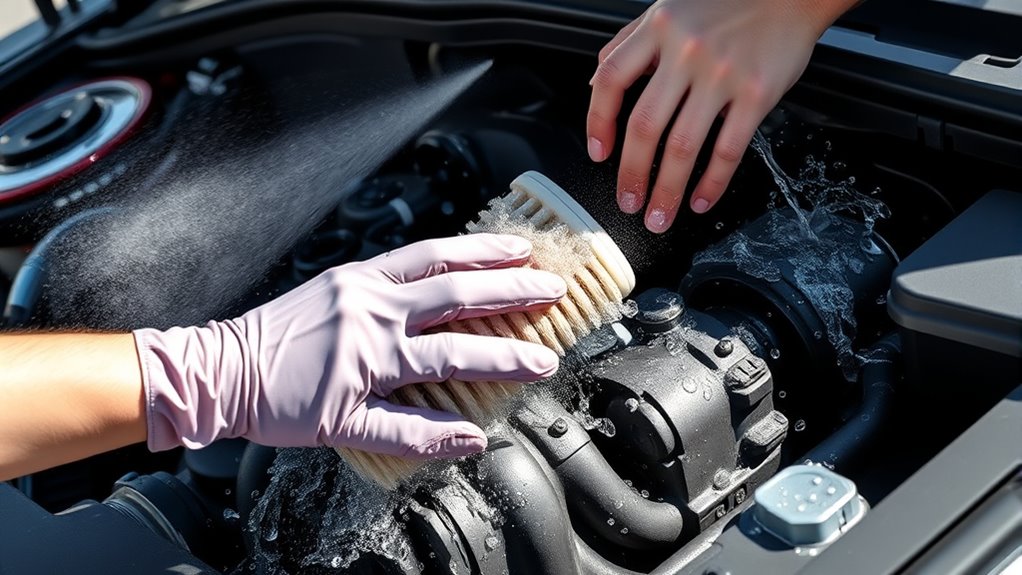 engine cleaning step by step