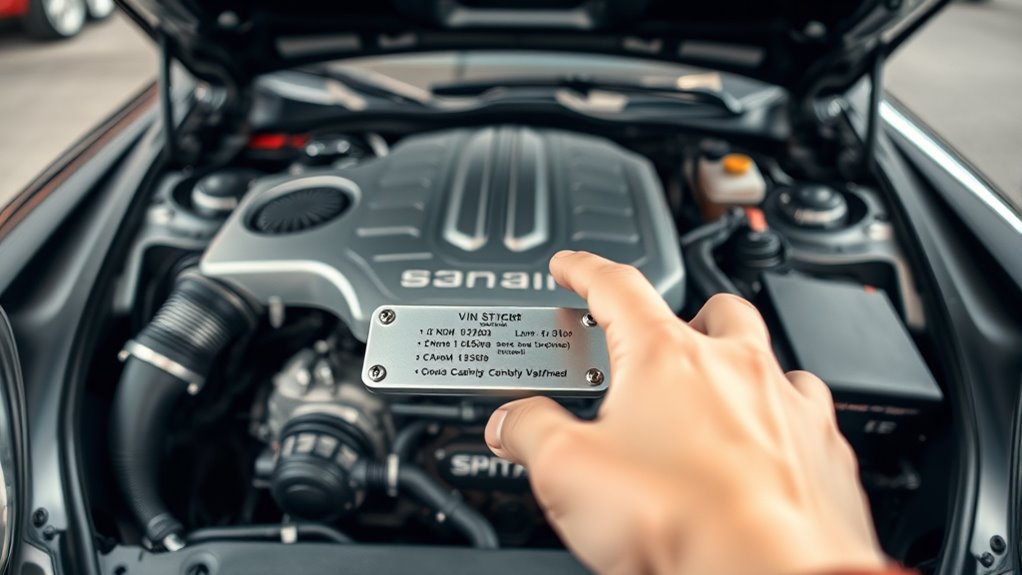 locate vin for engine