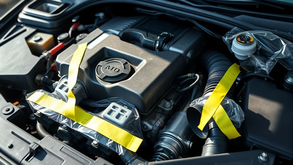 prepare engine bay safely