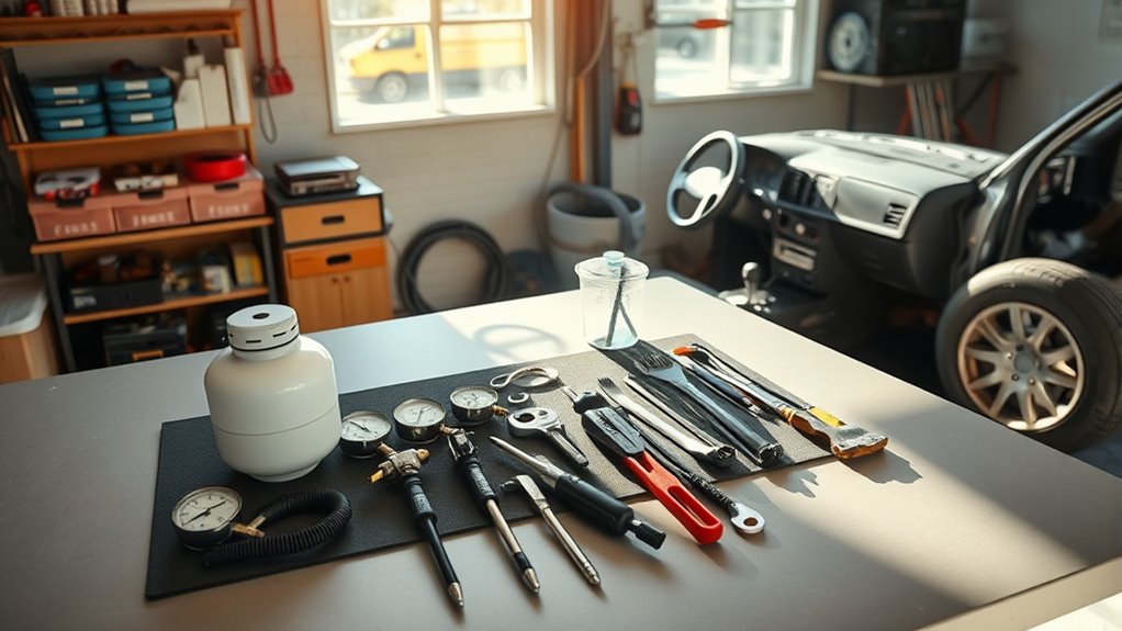 proper tools and workspace