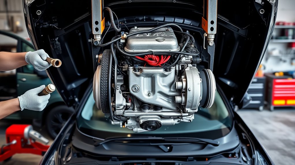 remove engine from vehicle