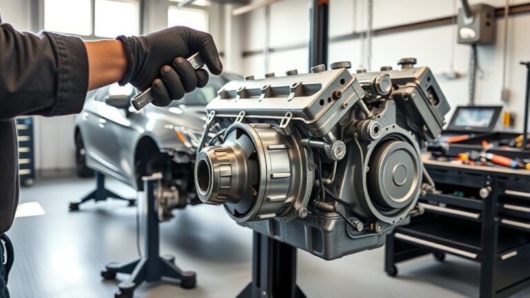 removing engine step by step