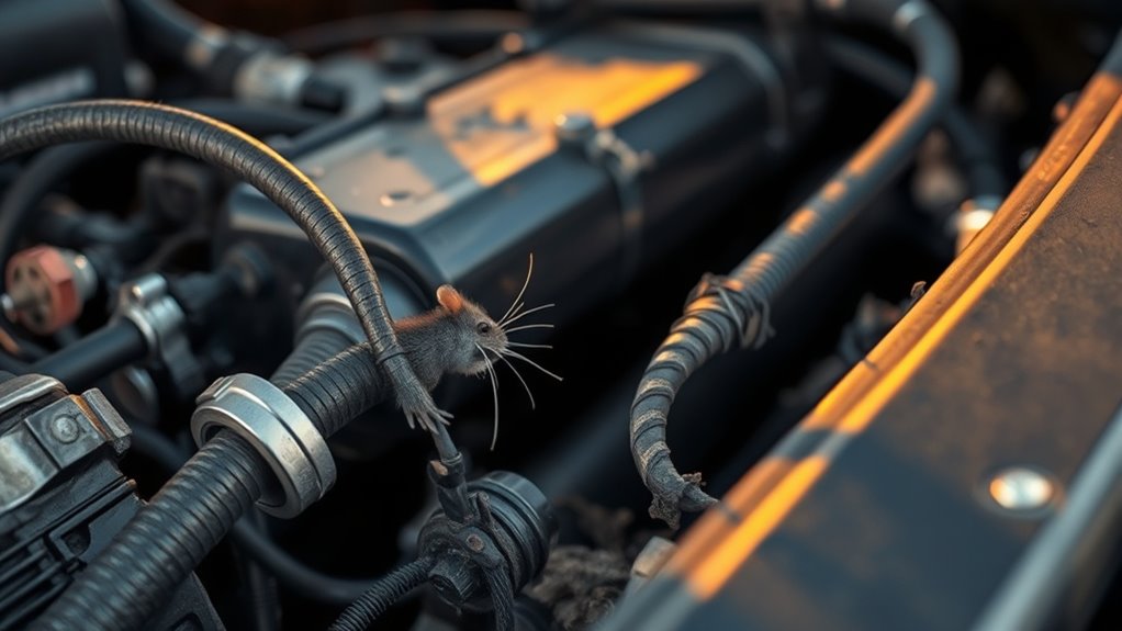 rodents chewing car components