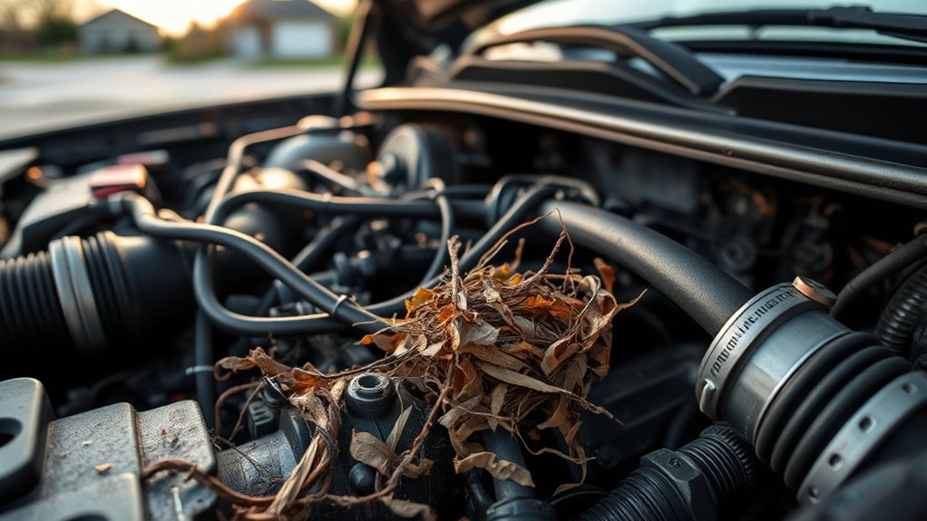 rodents damage car engines