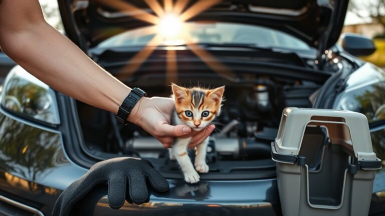 safely rescue kitten engine