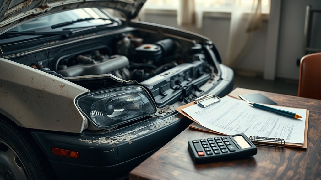 valuing damaged vehicle components