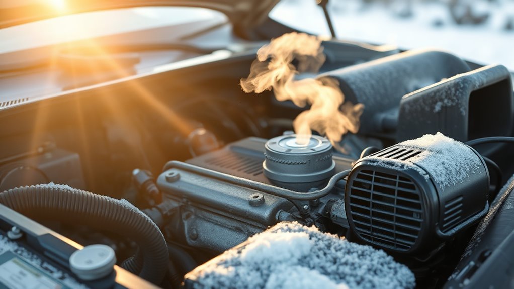 warm engine for safety
