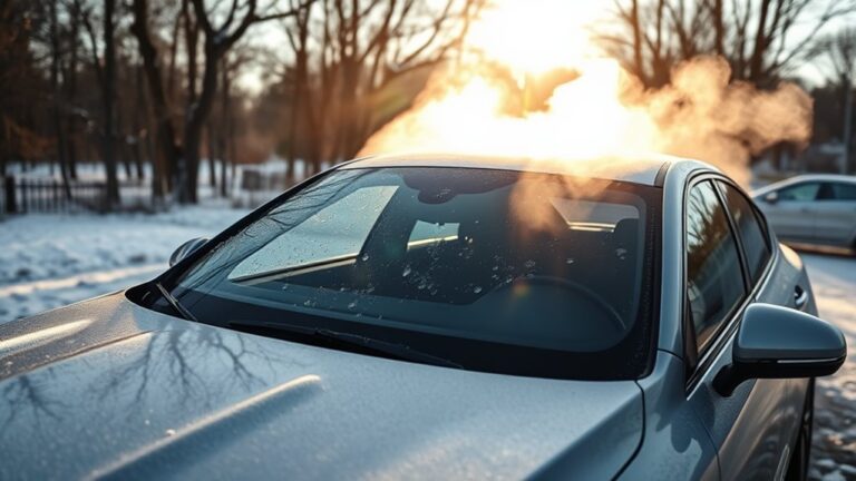 warm up car engine