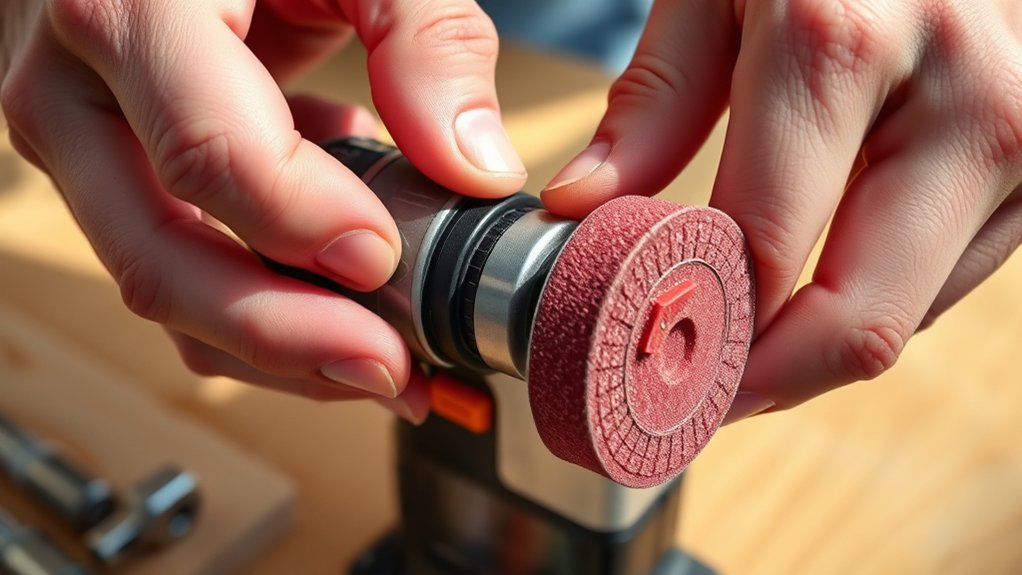 attach sander to drill