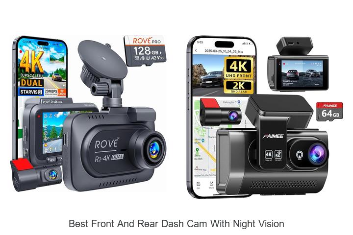 best front and rear dash cam with night vision