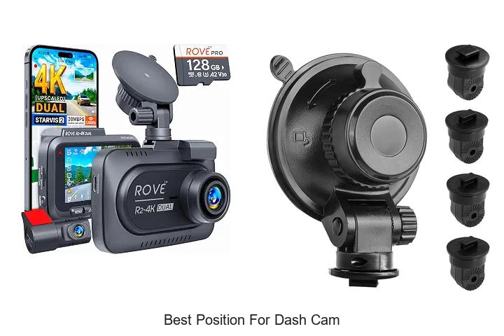 best position for dash cam