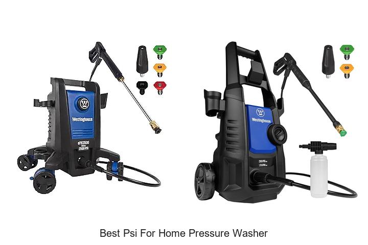 best psi for home pressure washer