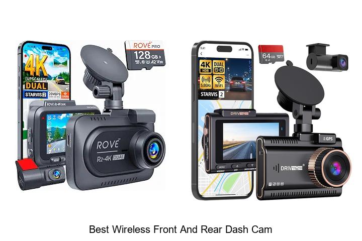 best wireless front and rear dash cam