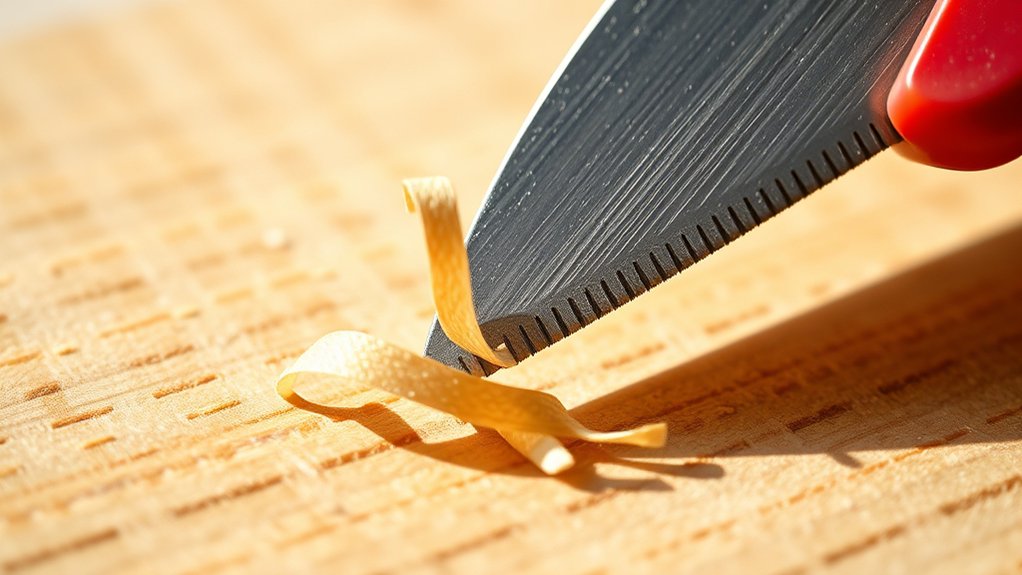 blade teeth remove material efficiently