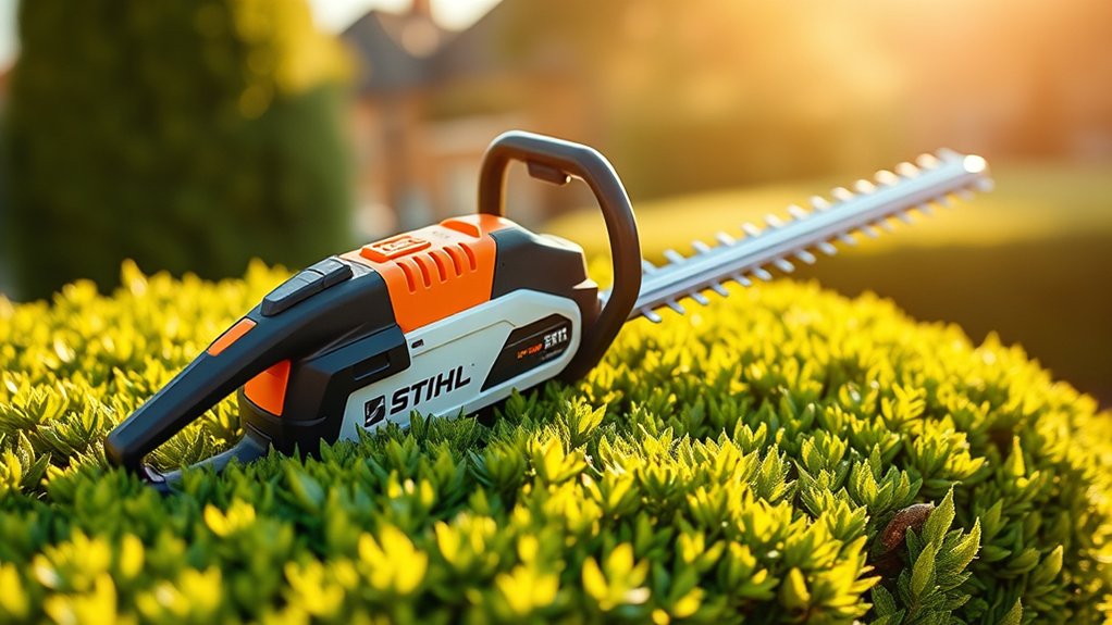 cordless hedge trimming convenience