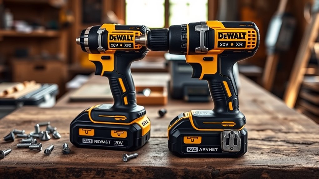 cordless tools with interchangeable batteries