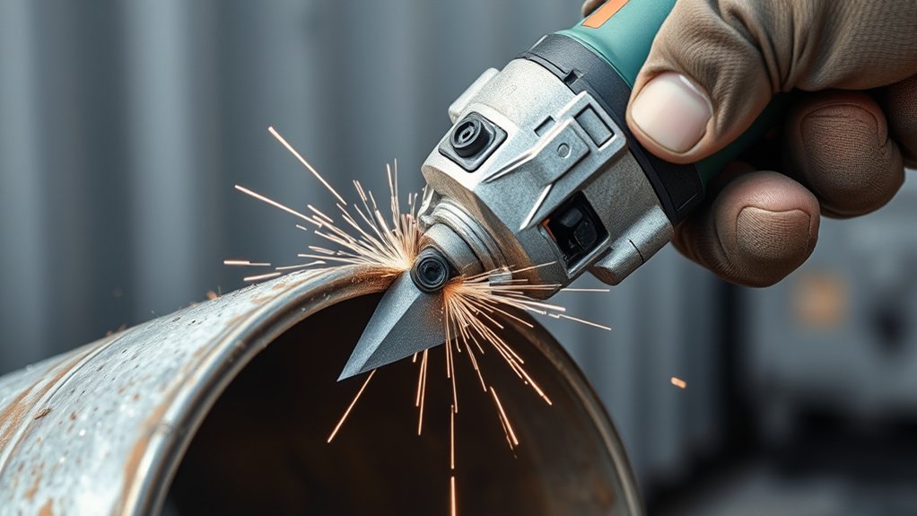 cutting metal with oscillating tool 7zmao