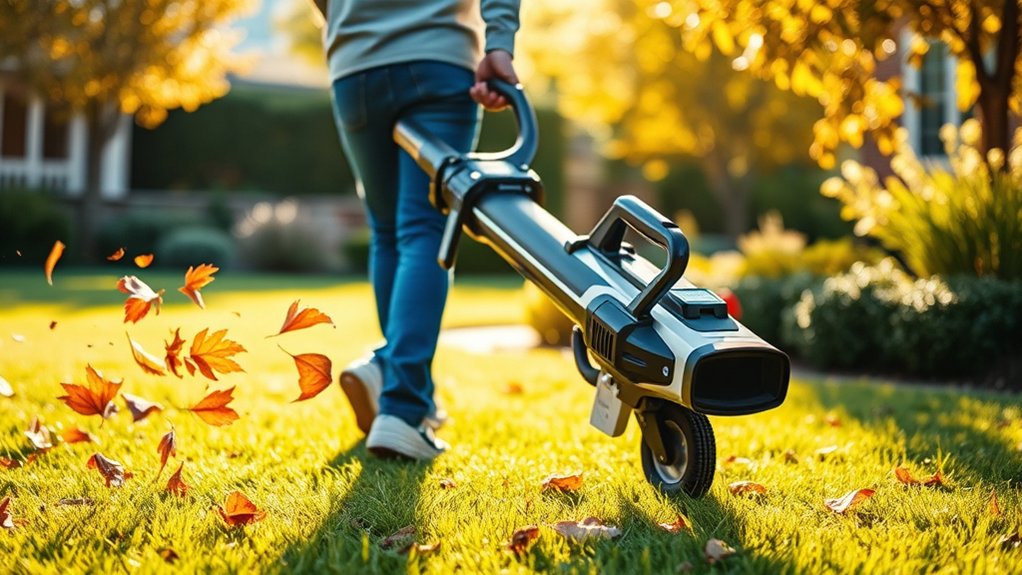 efficient ergonomic leaf clearing