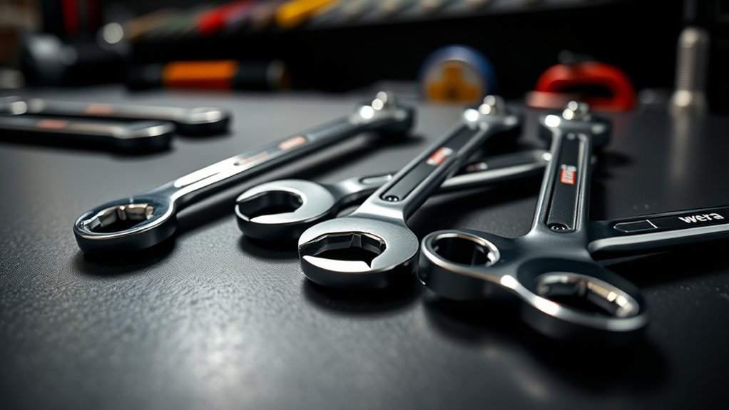 efficient precise ratcheting wrenches