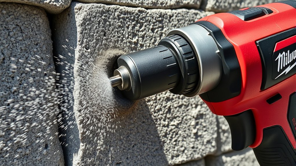 7 Reasons to Choose the Milwaukee Magnum Hammer Drill | Brooklyn Parts Plus Service masonry drilling with hammer