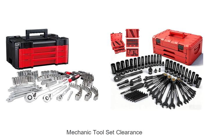 mechanic tool set clearance