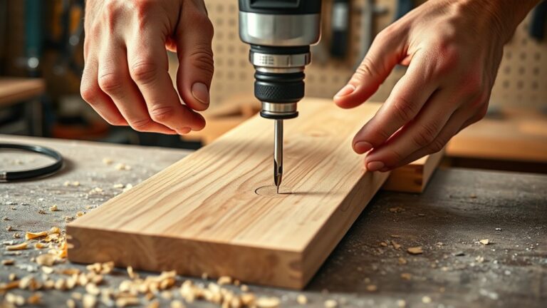 operating an electric drill