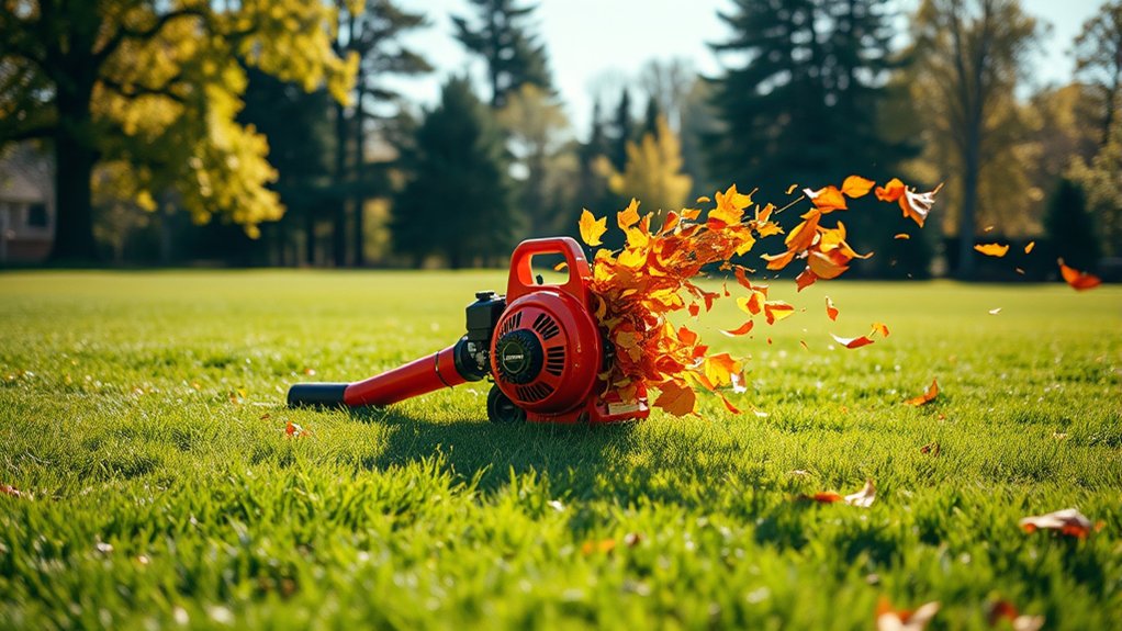 powerful maneuverable lawn blower