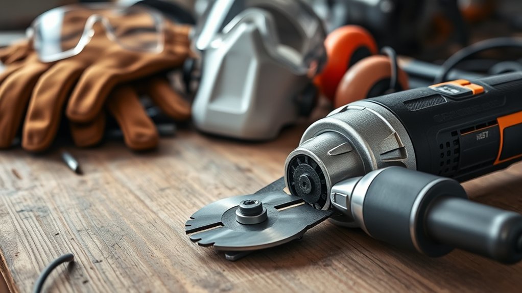 safety gear and cutting supplies