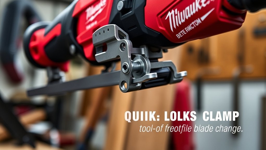 tool free blade change convenience