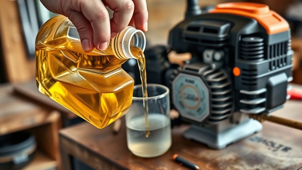 use proper fuel mixture